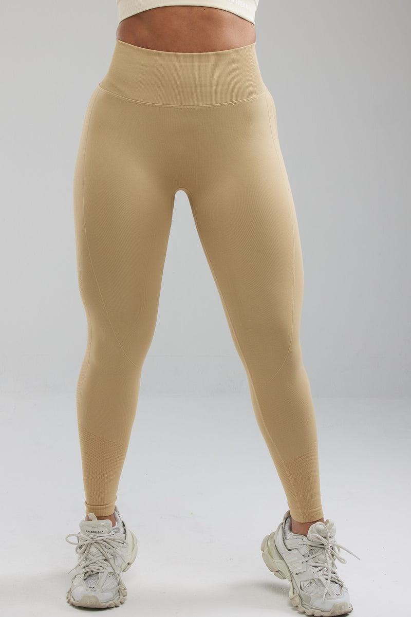 ALLURE | Leggings Taille Haute PUSH UP - Beige