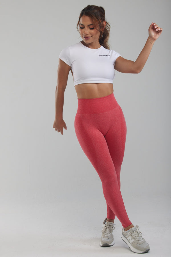 BIA | Leggings Taille Haute Booty Lift - Rouge Rosé