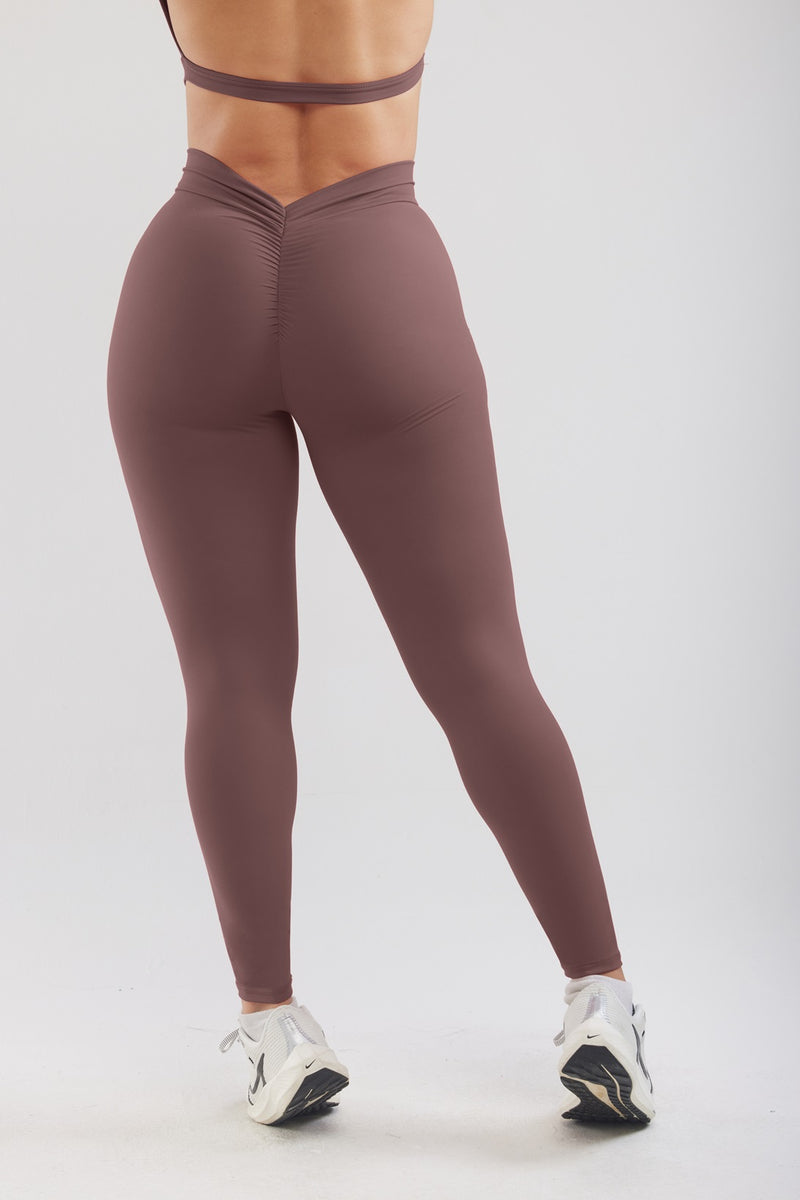 Leggings BACK-V Push UP - Marron