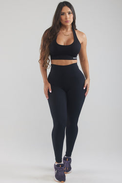 DEUXIÈME PEAU| Leggings Taille Haute PUSH UP - Noir